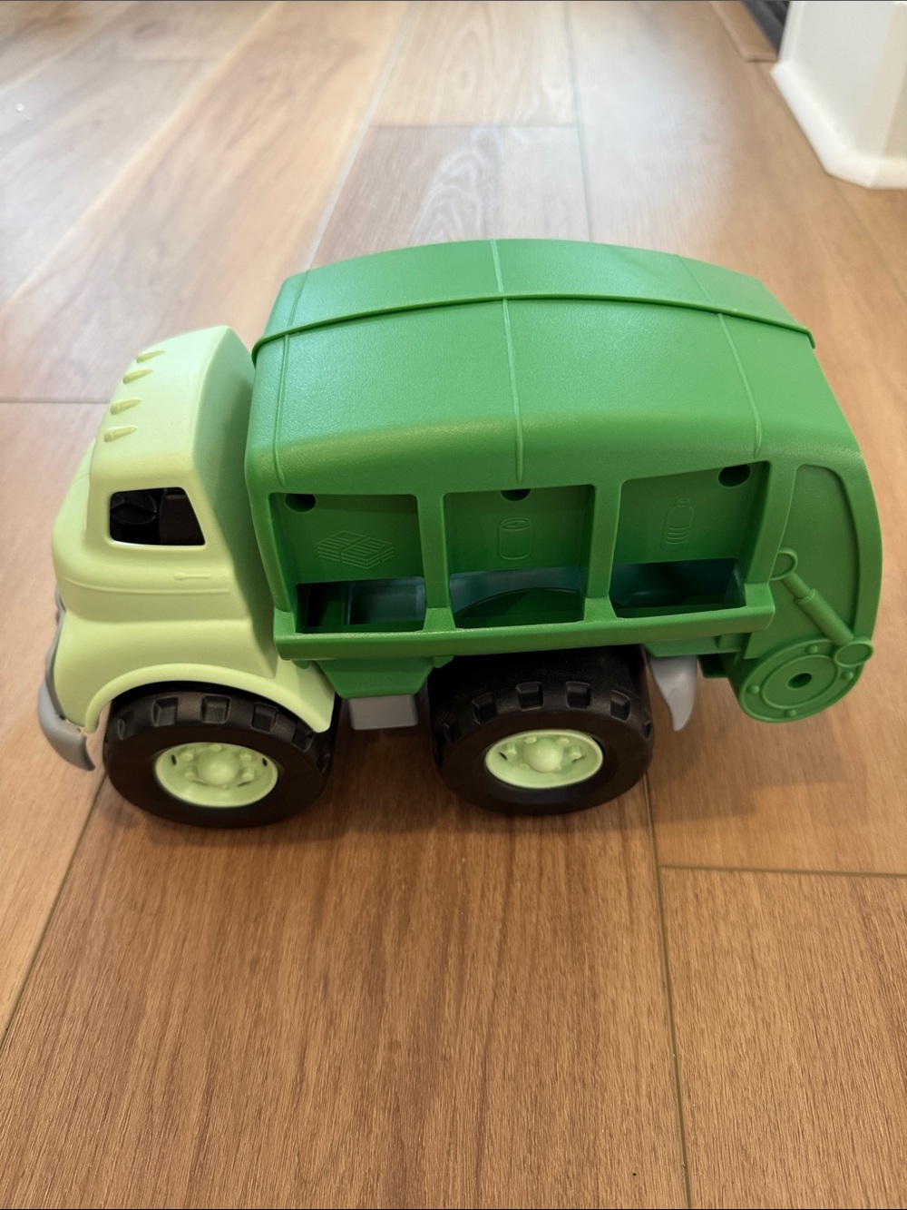 Green toys trash truck